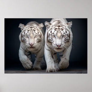 Tiger Wild Animal Portrait Fierce Power Poster