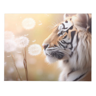Tiger Wild Animal Tranquil Friedlich Notizblock
