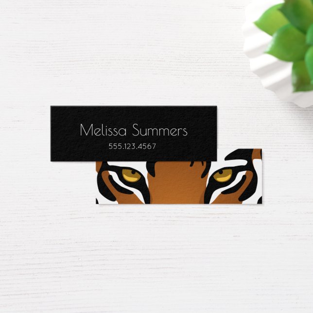 Tiger, wilde Katze auf schwarz (Schreibtisch)