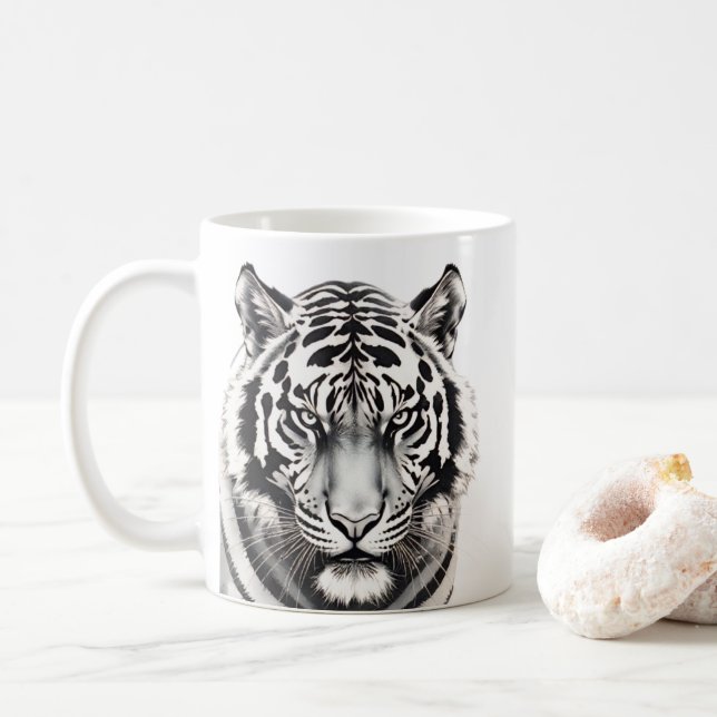 Tiger Wildlife Tasse (Mit Donut)