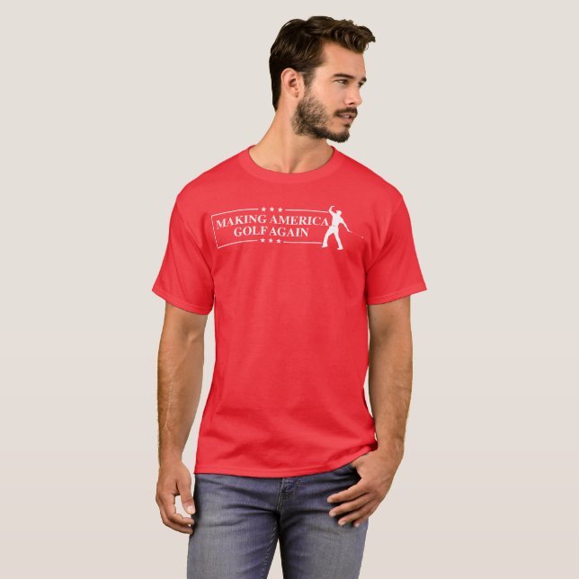 Tiger Woods MAGA machen Tiger groß wieder T-Shirt (Vorne ganz)