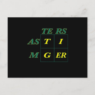Tiger Woods Masters Postkarte