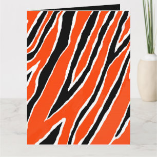 Tiger-Wrapapier - Orange/Schwarz Karte