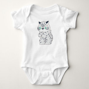 Tiger wütend baby strampler