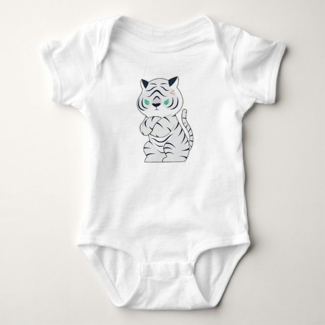 Tiger wütend baby strampler (Vorderseite)