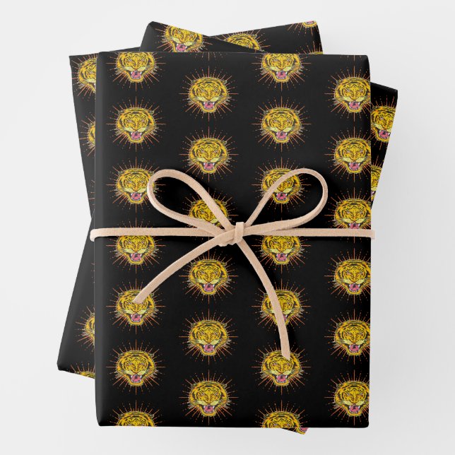 Tiger-zeichn Geschenkpapier Set (Beispiel)