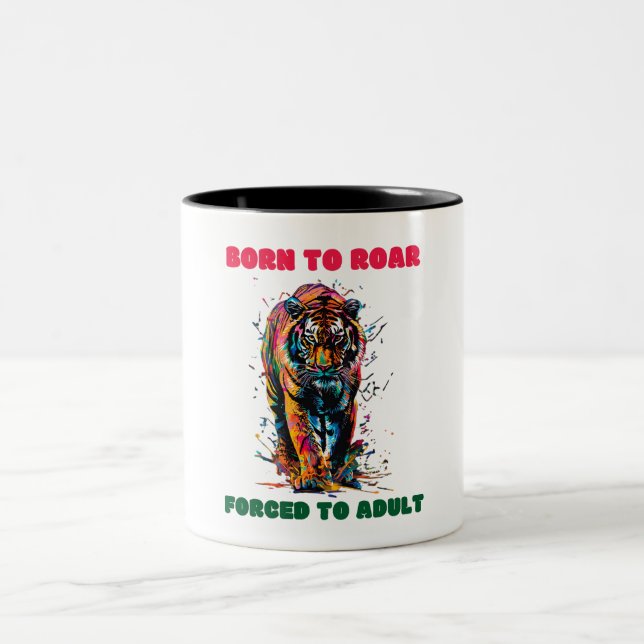 Tiger Zweifarbige Tasse (Mittel)