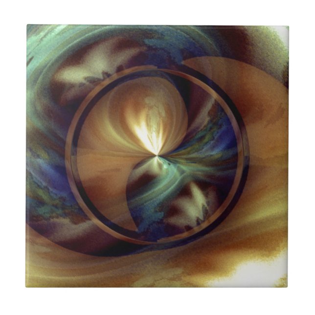 Tigerauge Fliese (Vorderseite)