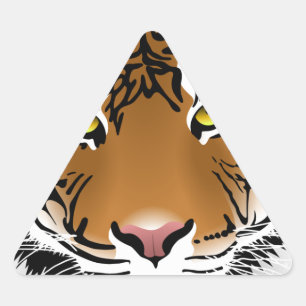 Tigeraugen Dreieckiger Aufkleber