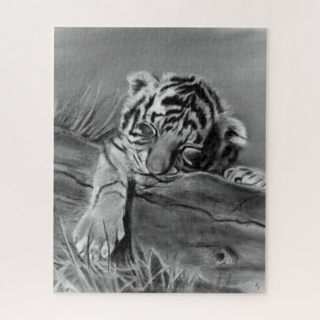 Tigerbaby-Jigsaw-Puzzle (Vertikal)
