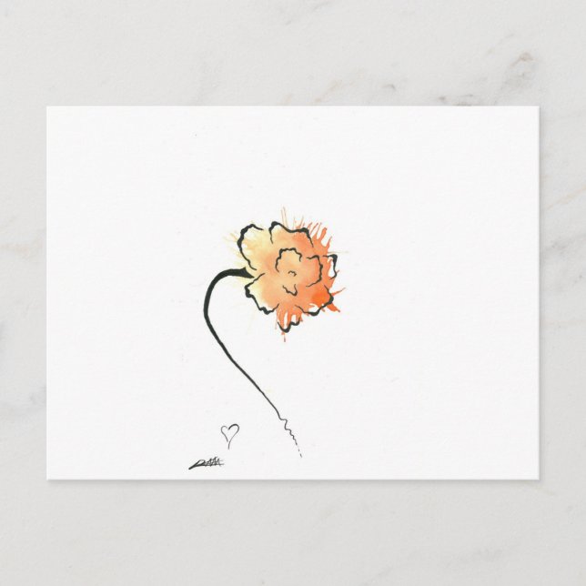 TigerBlume Postkarte (Vorderseite)