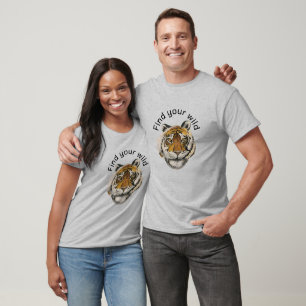 Tigerdesign Akryllische Malerei T-Shirt