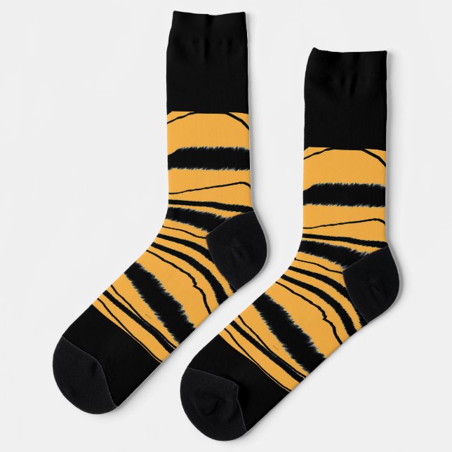 Tigerdruck Socken (Linkes Detail)