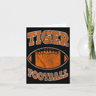 Tigerfußball Vintag erschüttert Karte
