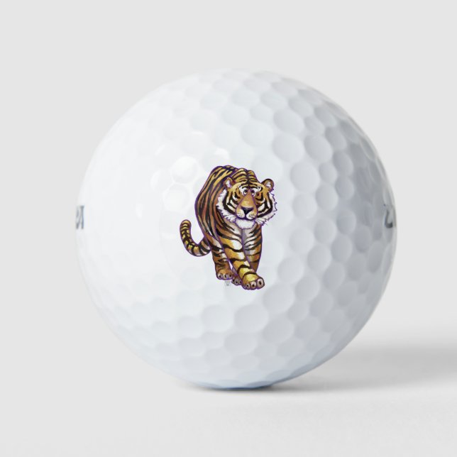 Tigergeschenke und -zubehör golfball (Vorderseite)