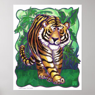 Tigergeschenke und -zubehör poster