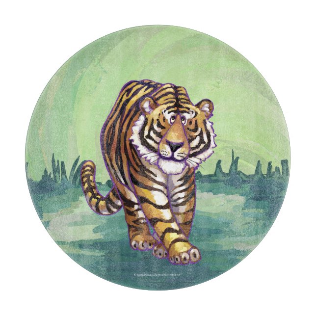 Tigergeschenke und -zubehör schneidebrett (Vorderseite)