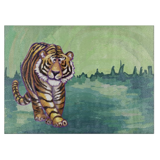 Tigergeschenke und -zubehör schneidebrett (Vorderseite)