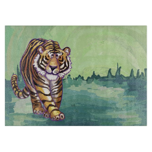 Tigergeschenke und -zubehör schneidebrett (Vorderseite)