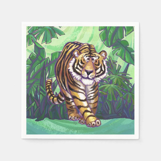 Tigergeschenke und -zubehör serviette (Vorderseite)