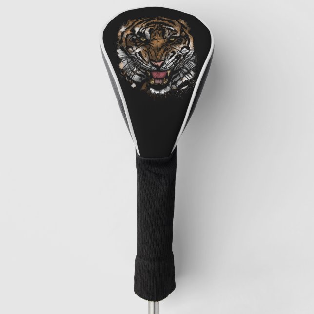 Tigergesicht Golf Headcover (Vorderseite)