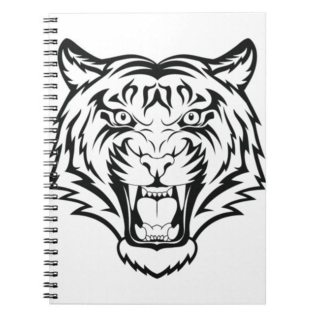 Tigergesicht Notizblock (Vorderseite)