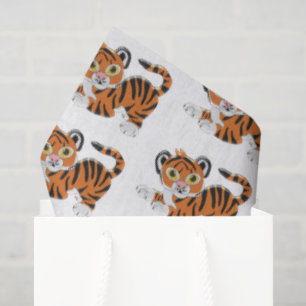 Tigergestaltung Seidenpapier