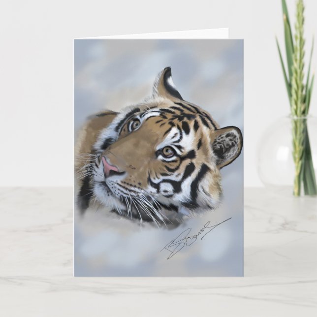 Tigergrußkarte Banda von Kanha Karte (Vorderseite)
