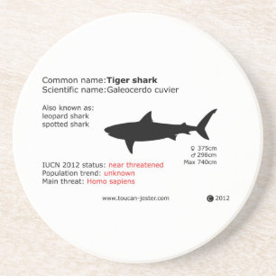 Tigerhaifisch-Untersetzer Untersetzer