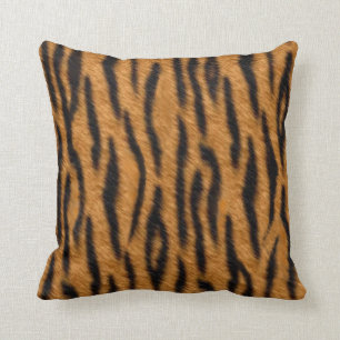 Tigerhaut-Druckentwurf, Tiger stripes Muster Kissen