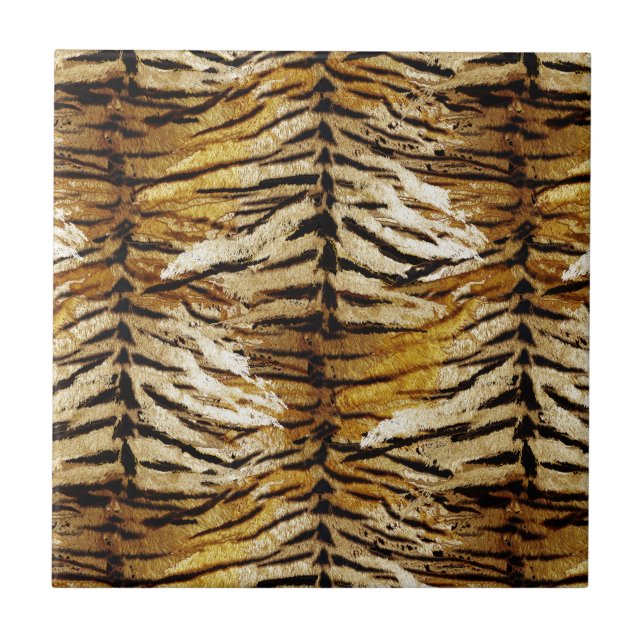 Tigerhaut, stylish, tiger, gestreift, tierischer A Fliese (Vorderseite)