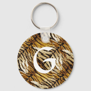 Tigerhaut, stylish, tiger, gestreift, tierischer A Schlüsselanhänger