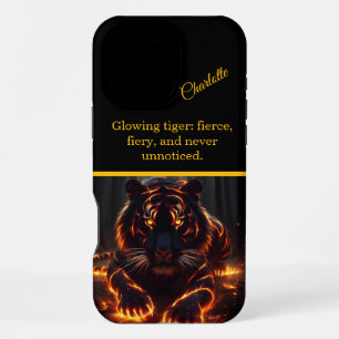 Tigerherrennen im Schatten iPhone 16 Pro Max Hülle