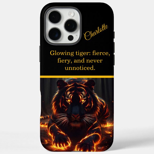 Tigerherrennen im Schatten iPhone 16 Pro Max Hülle (Rückseite)