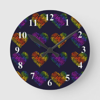 Tigerherz 1 runde wanduhr