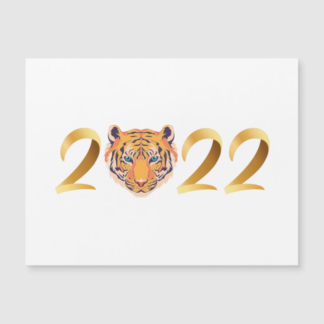 Tigerjahr 2022 magnetkarte (Vorderseite)