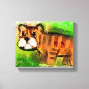 Tigerjunges Leinwanddruck