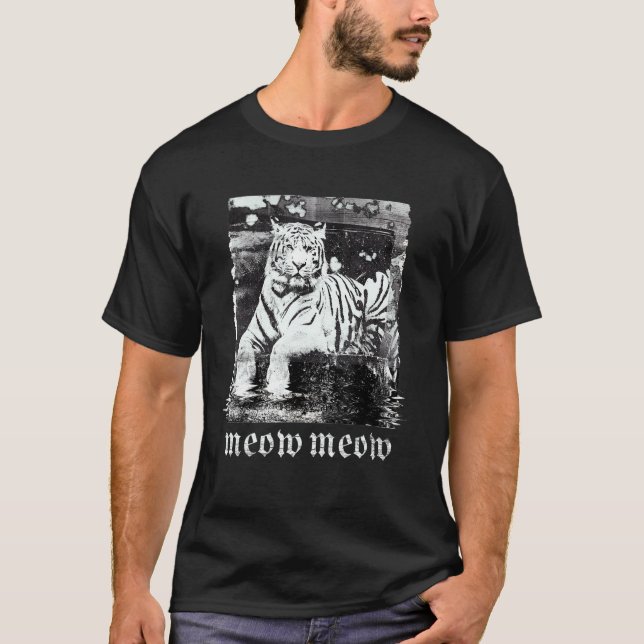 Tigerkatze Grafik T-Shirt (Vorderseite)