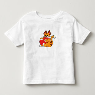 Tigerkatze in Liebe mit Herz.PNG Kleinkind T-shirt