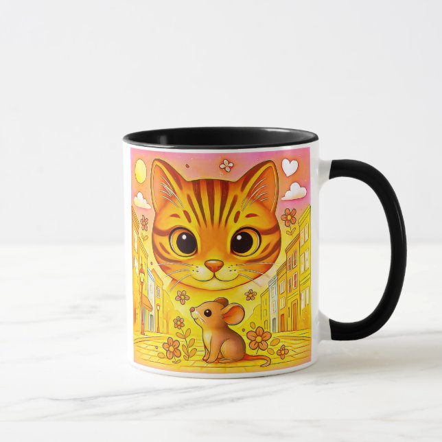Tigerkatze Maus Tasse (Rechts)
