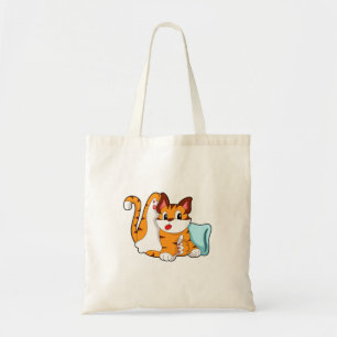 Tigerkatze mit Kissen Tragetasche