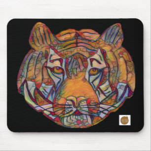 Tigerkopf-Mauspad Mousepad