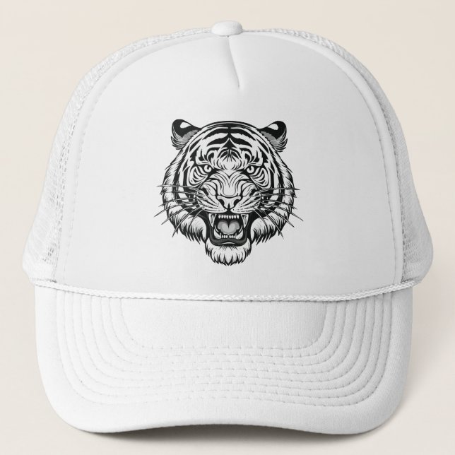 Tigerkopf Truckerkappe (Vorderseite)
