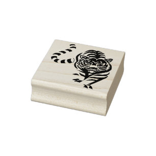 Tigerkunst-Briefmarke Gummistempel
