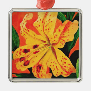 Tigerlilie Ornament Aus Metall