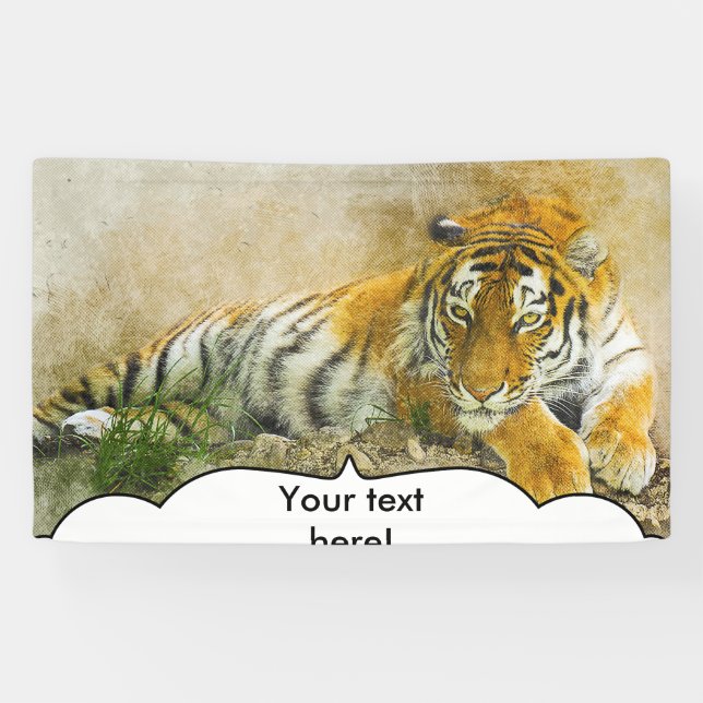 Tigermalerei Banner (Horizontal)