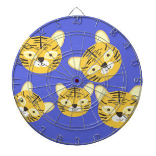 Tigermalerei Dartscheibe