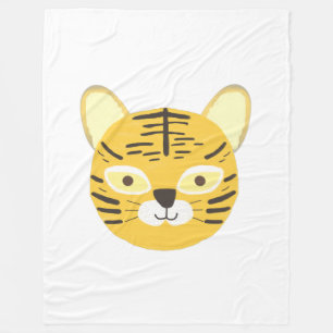 Tigermalerei Fleecedecke