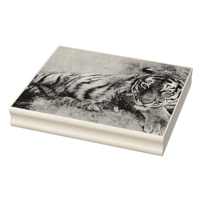 Tigermalerei Gummistempel (Stempel)