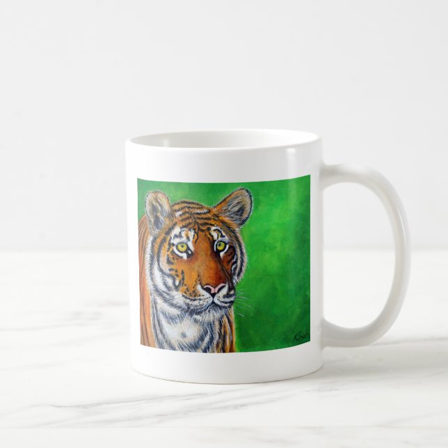 Tigermalerei Kaffeetasse (Rechts)